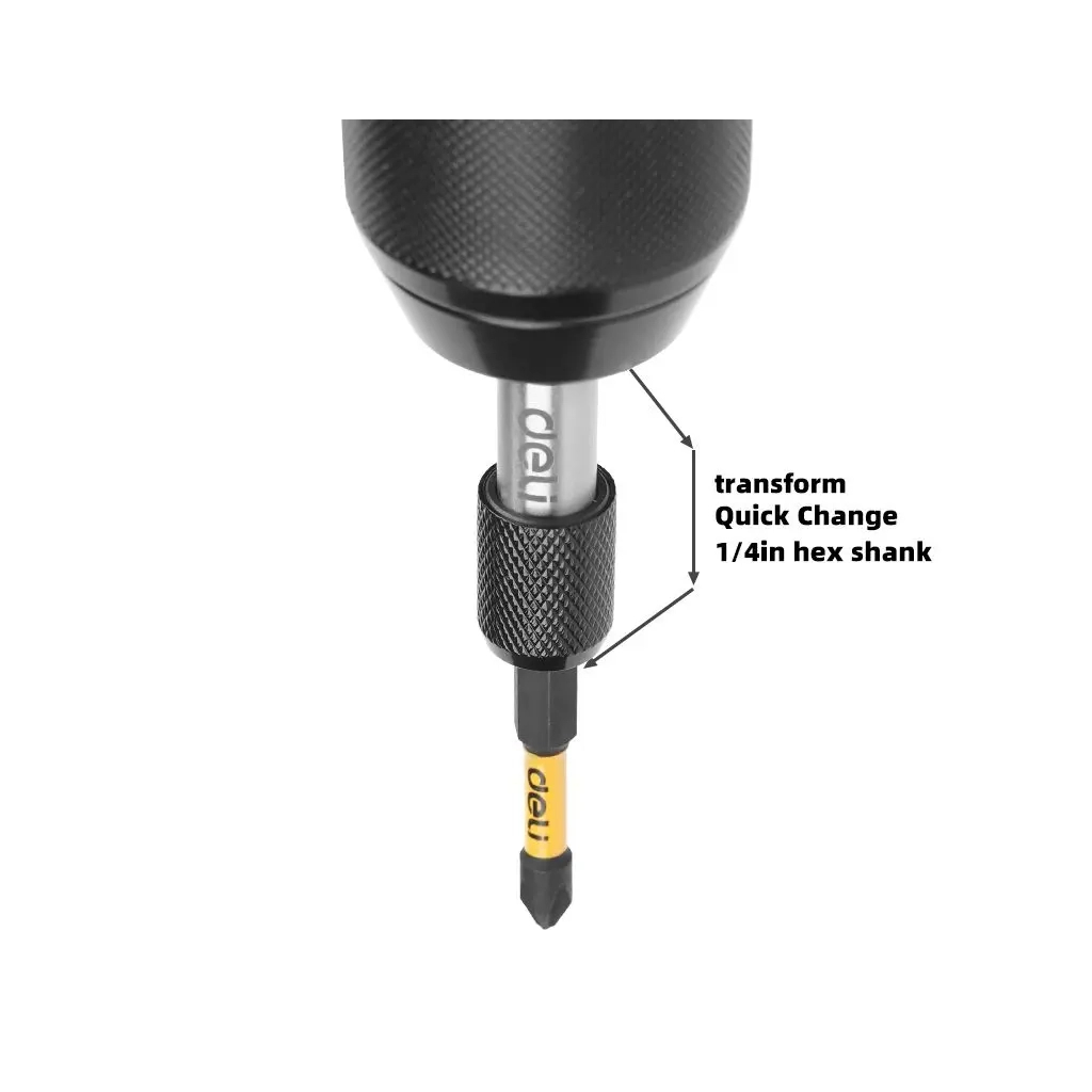 Тримач для біт Deli швидкоз'ємний для викрутки, 60 мм (EDL107401) - зображення 6