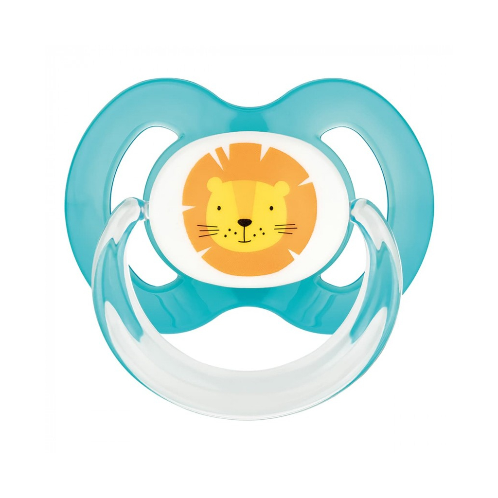 Пустушка Baby-Nova Wild Animals 6-18 міс. блакитна/синя 2 шт (3962319) - зображення 3