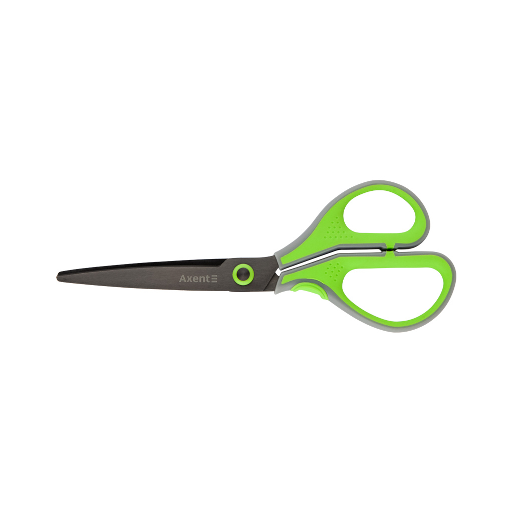 Ножиці Axent Titanium Lite 19 см Сіро-салатові (6406-09-A) - зображення 1