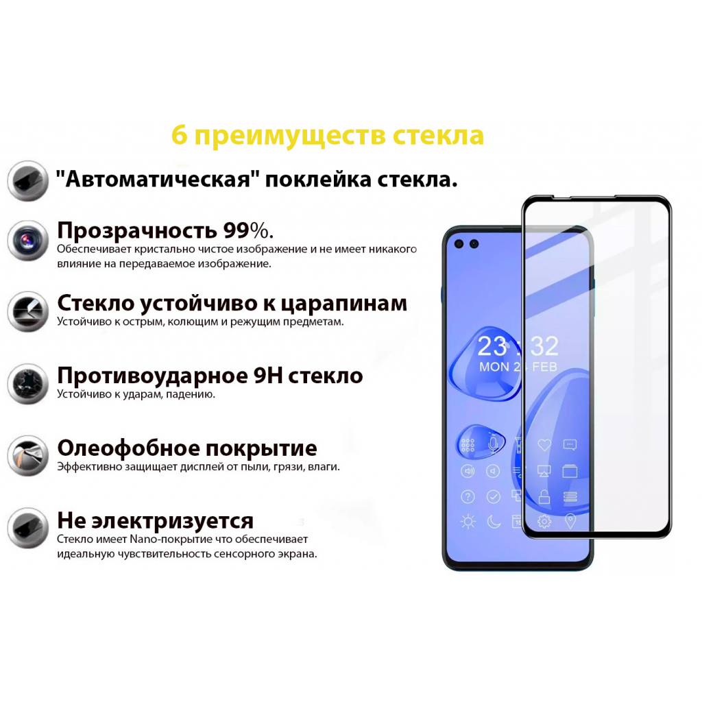 Скло захисне BeCover Motorola Moto G100 Black (706895) - зображення 3
