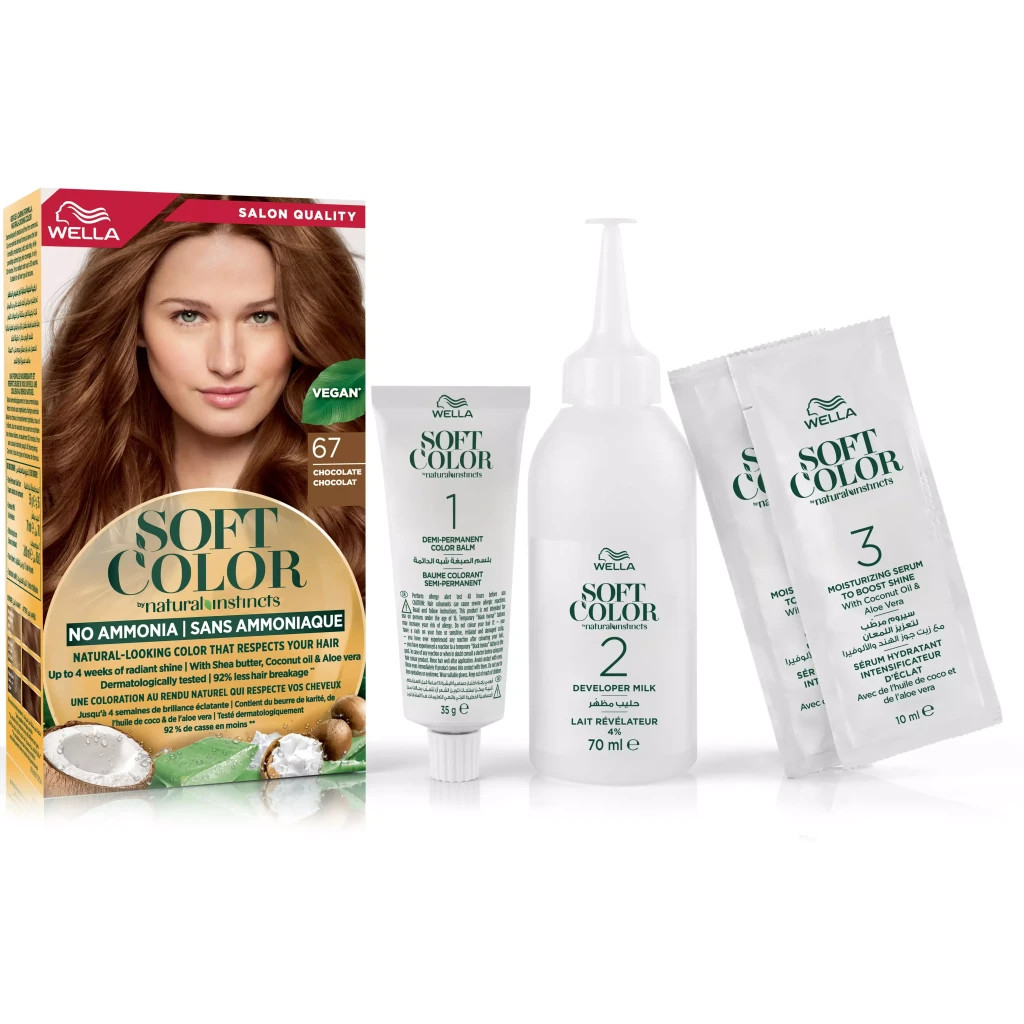 Фарба для волосся Wella Soft Color Безаміачна 67 - Шоколад (3614228865791) - зображення 5