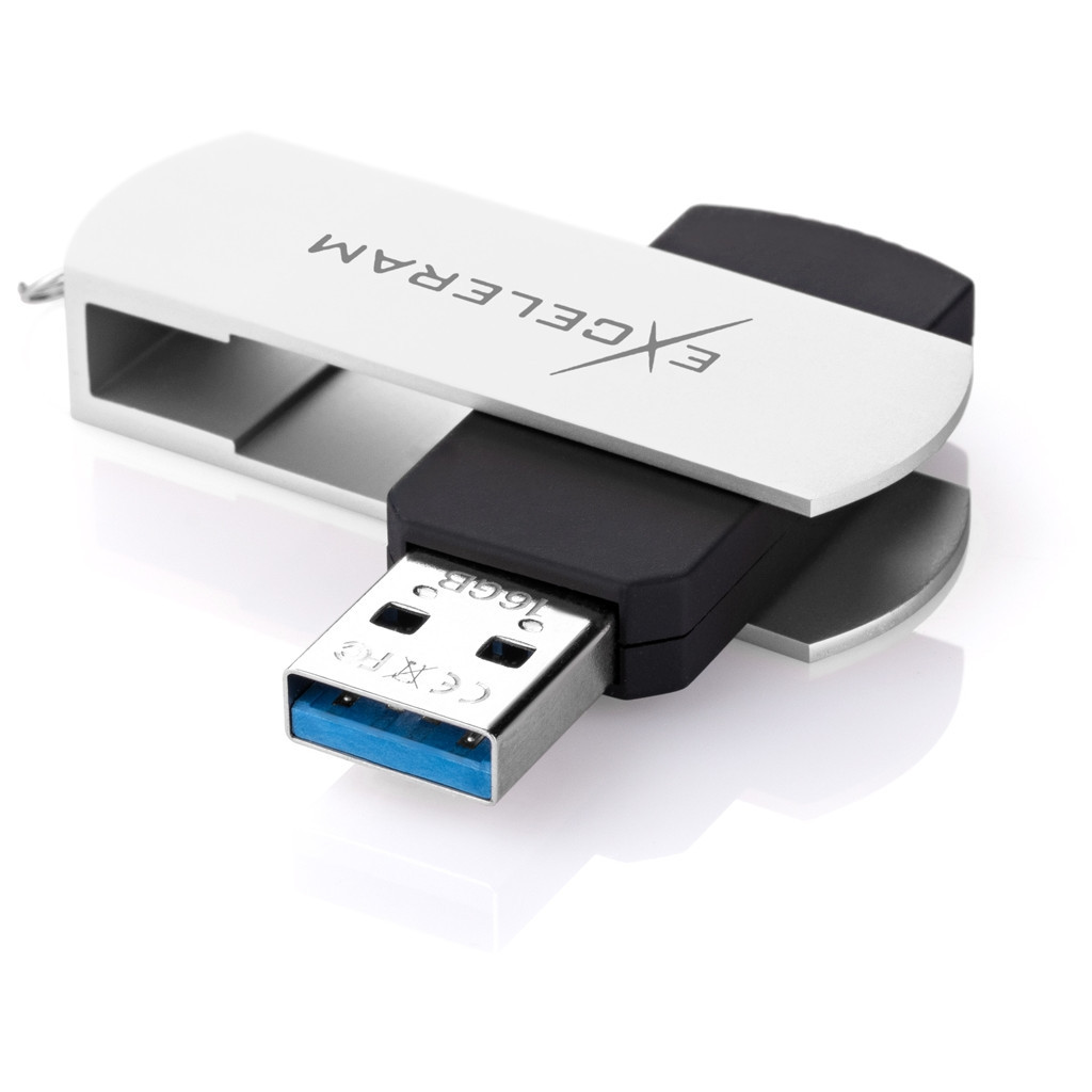 USB флеш накопичувач eXceleram 32GB P2 Series White/Black USB 3.1 Gen 1 (EXP2U3WHB32) - зображення 2