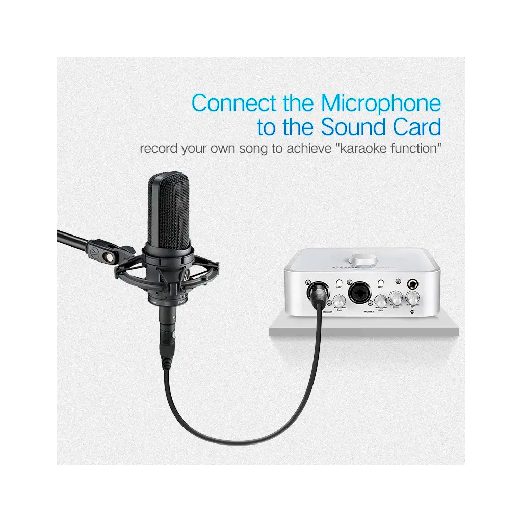 Кабель мультимедійний XLR M to XLR F 5.0m AV130 black UGREEN (20712) - зображення 6