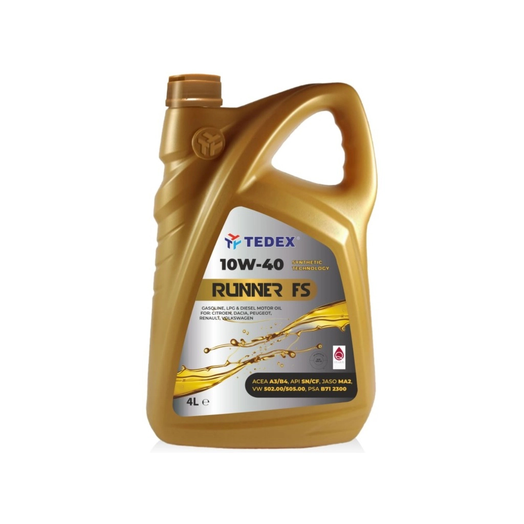 Моторна олива TEDEX RUNNER (FS) SN/SM/CF 10W40 4л - зображення 1
