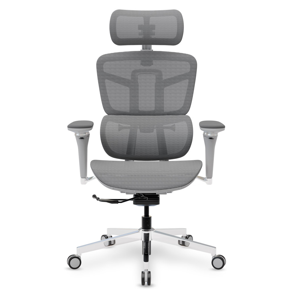 Офісне крісло Mealux S4 Air Grey (HF-S4 M/G) - зображення 4