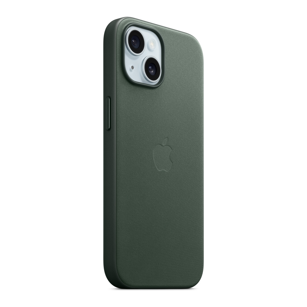Чохол до мобільного телефона Apple iPhone 15 FineWoven Case with MagSafe Evergreen (MT3J3ZM/A) - зображення 6