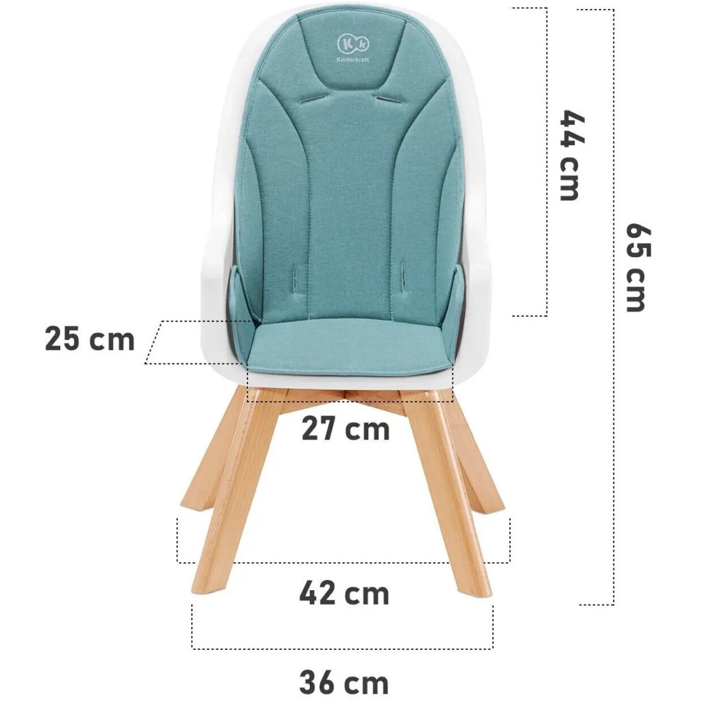 Стілець для годування Kinderkraft Tixi Turquoise (5902533912292) - зображення 11