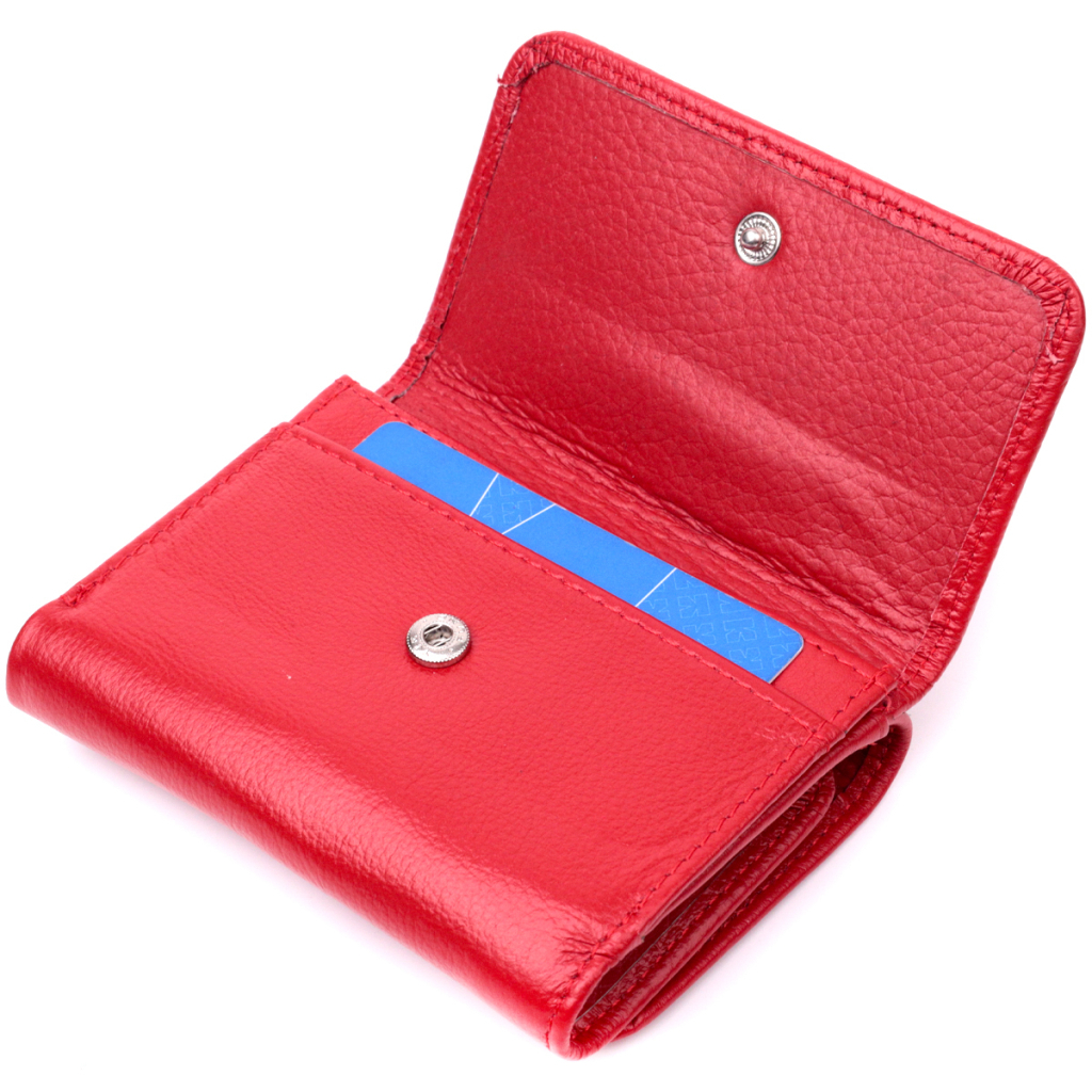 Гаманець ST Leather З натуральної шкіри Червоний (19478) - зображення 5