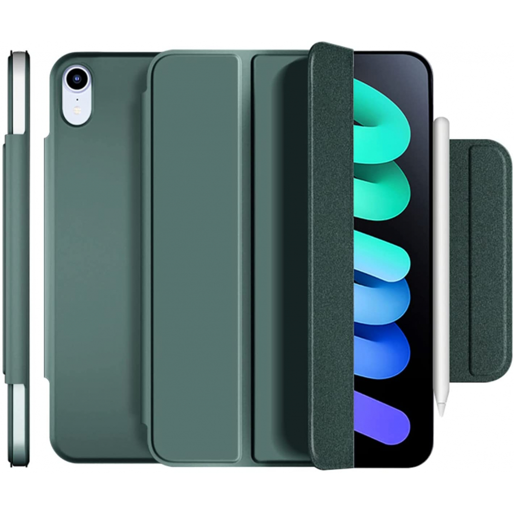 Чохол до планшета BeCover Magnetic Buckle Apple iPad mini 6 2021 Dark Green (706826) - зображення 2