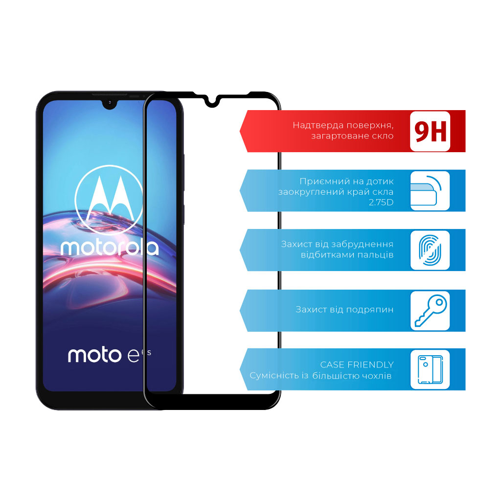 Скло захисне ACCLAB Full Glue MOTO E6s (1283126509025) - зображення 2