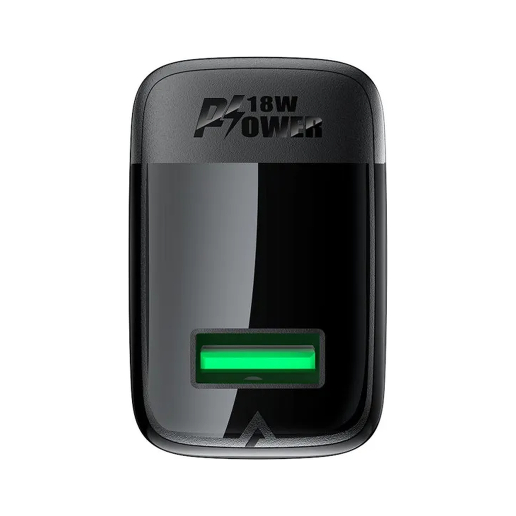 Зарядний пристрій Acefast USB-A 20W + Type-C cable A90 Fast Charger Black (6974316280064) - зображення 3