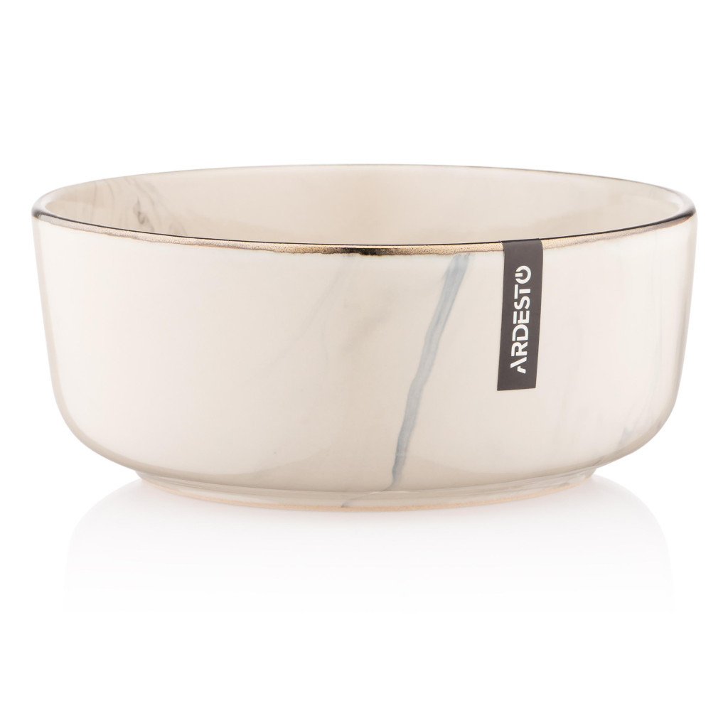 Салатник Ardesto Marmo 15,6 см Бежевий (AR2916MRB) - зображення 1