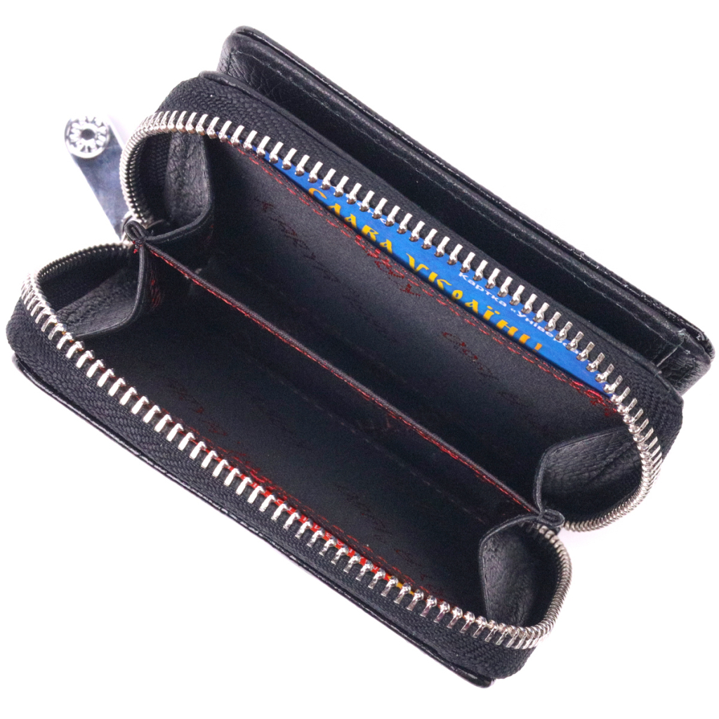 Гаманець Karya З натуральної шкіри Чорний (21411) - зображення 7