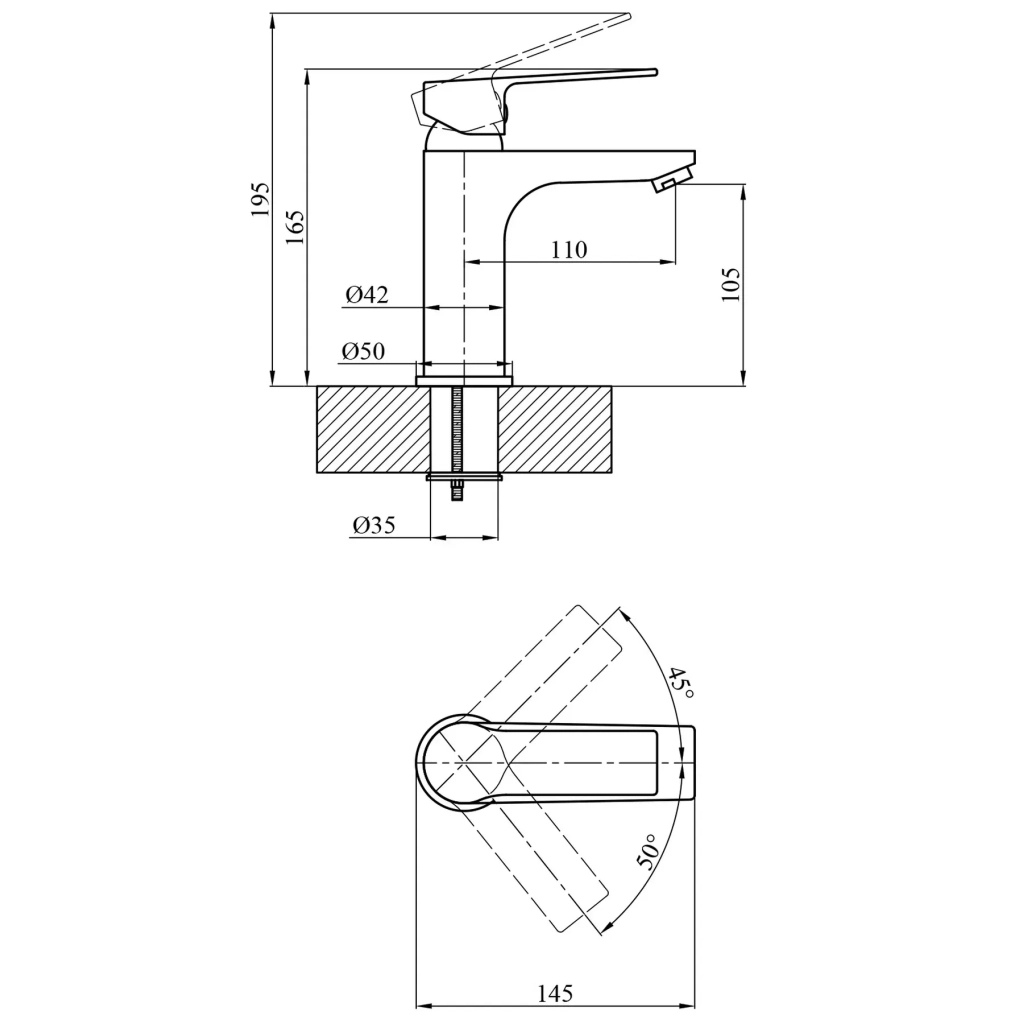 Змішувач Agua Merida-C011 (CV035431) - зображення 8