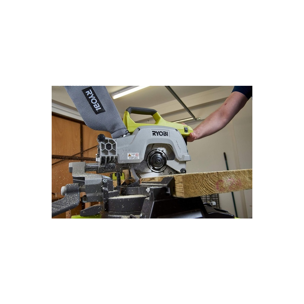 Торцювальна пила Ryobi ONE+ R18MS216-0 18V, 216мм, лазер (без АКБ та ЗП) (5133003597) - изображение 4