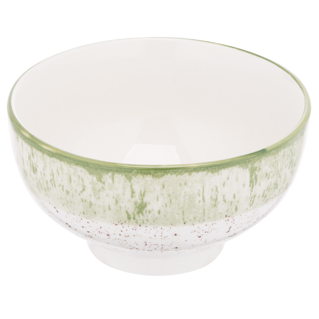 Салатник Ardesto Siena 11.5см, порцеляна, біло-зелений (AR2914SWG) - изображение 6