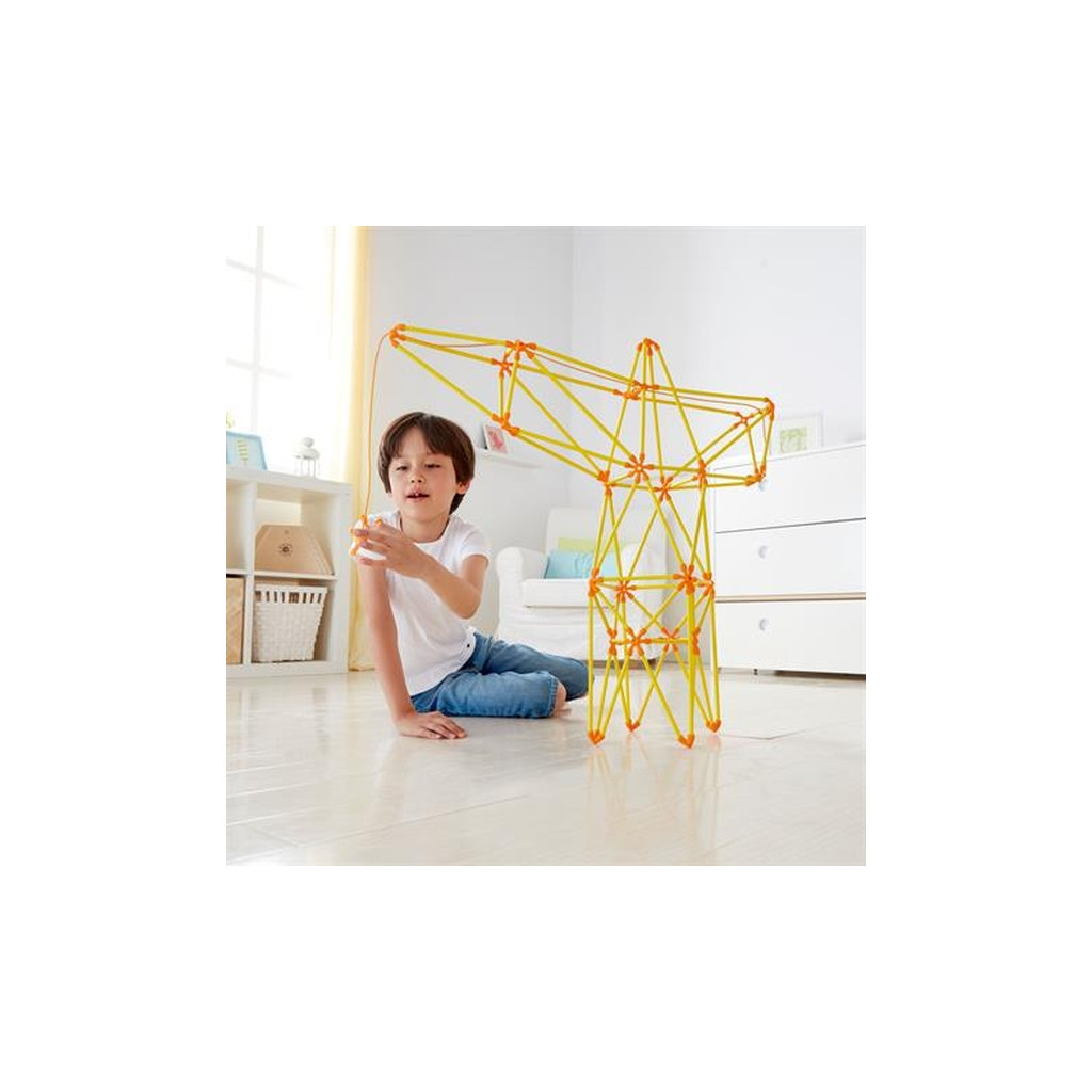 Конструктор Hape Flexistix Кран 94 деталі бамбуковий (E5562) - зображення 5