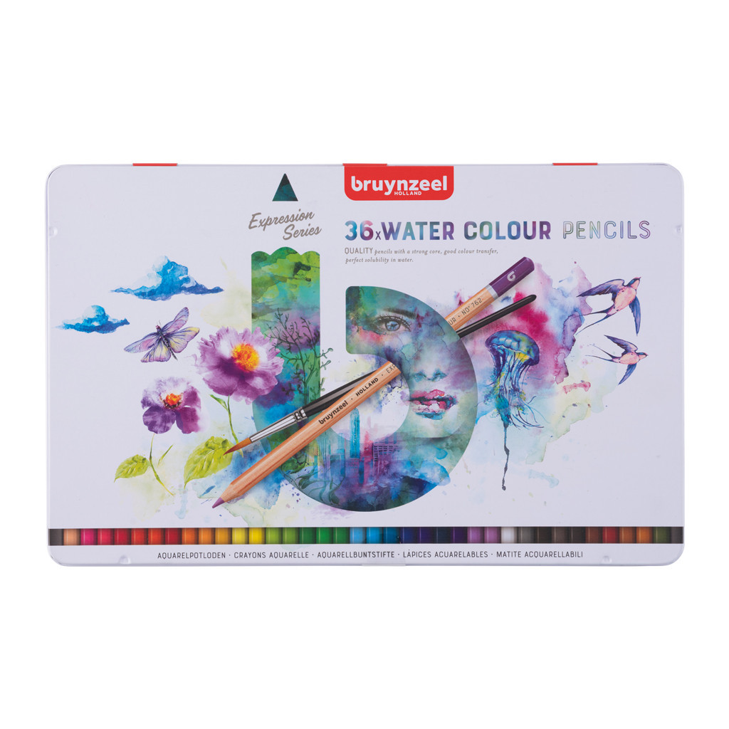 Олівці кольорові Bruynzeel EXPRESSION, акварельні 36 кольорів (8712079424985) - зображення 1