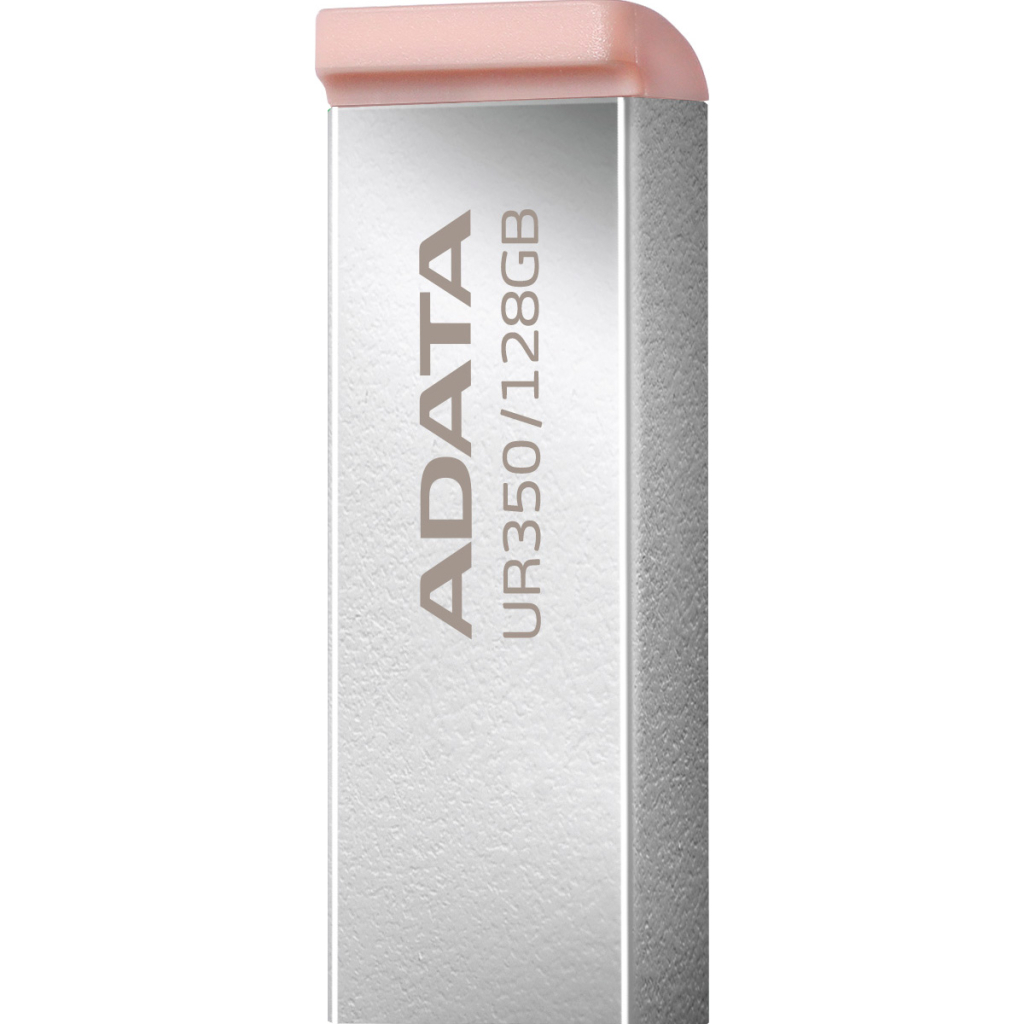 USB флеш накопичувач ADATA 128GB UR350 Silver/Beige USB 3.2 (UR350-128G-RSR/BG) - зображення 4