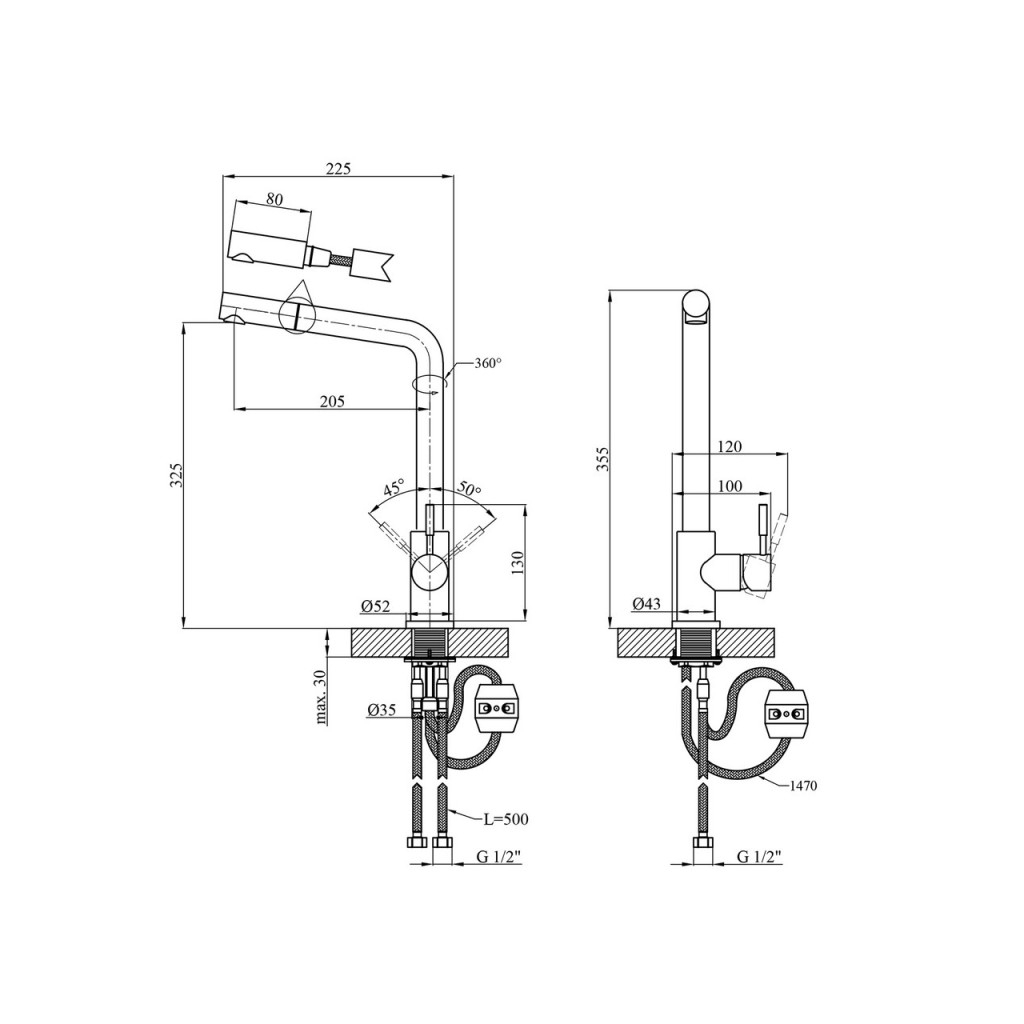 Змішувач Kroner Klassisch-ESG03918V - зображення 10