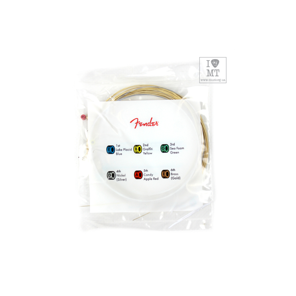 Струни для гітари Fender 880XL 80/20 Dura-Tone Coated Bronze Wound Acoustic Strings (10-48) (208101) - зображення 3