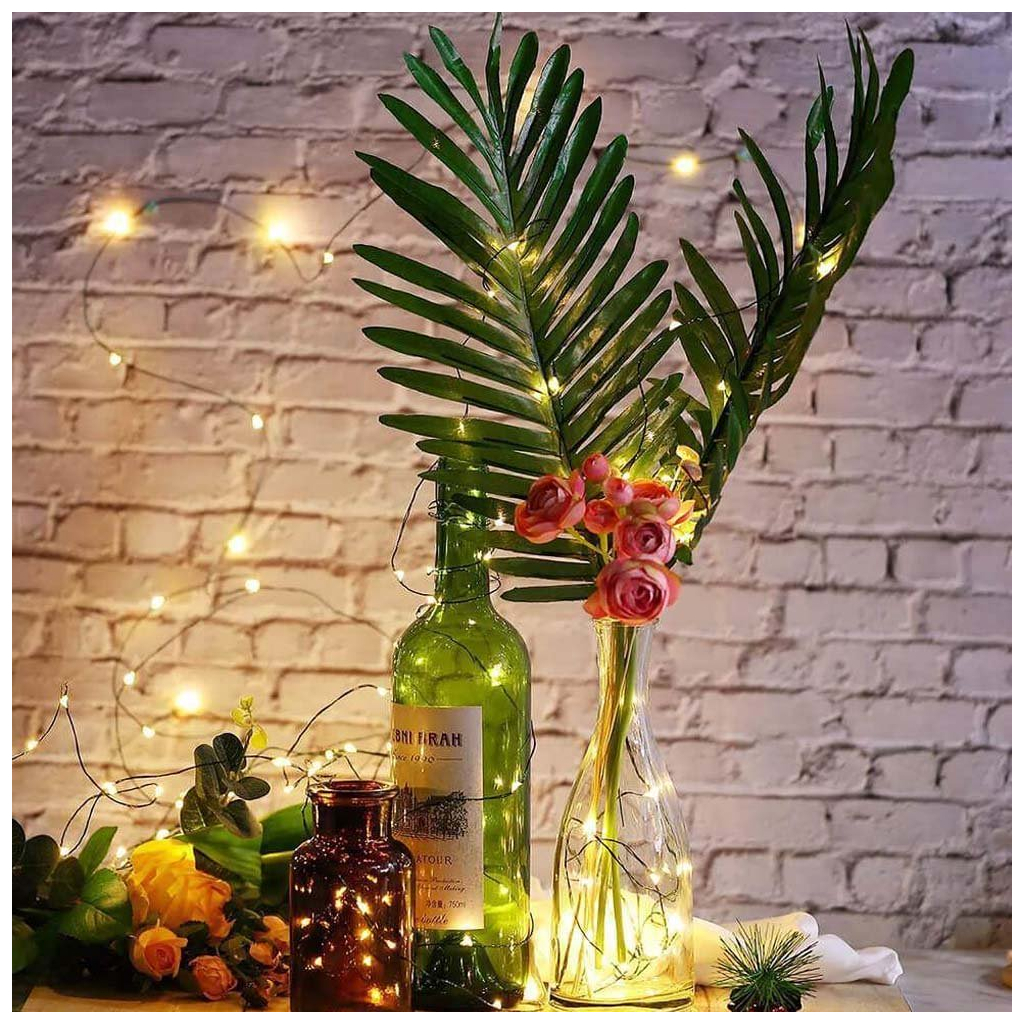 Гірлянда ColorWay Роса LED 100 10 м 8 функцій теплий колір USB (CW-G-100L10NU) - зображення 4