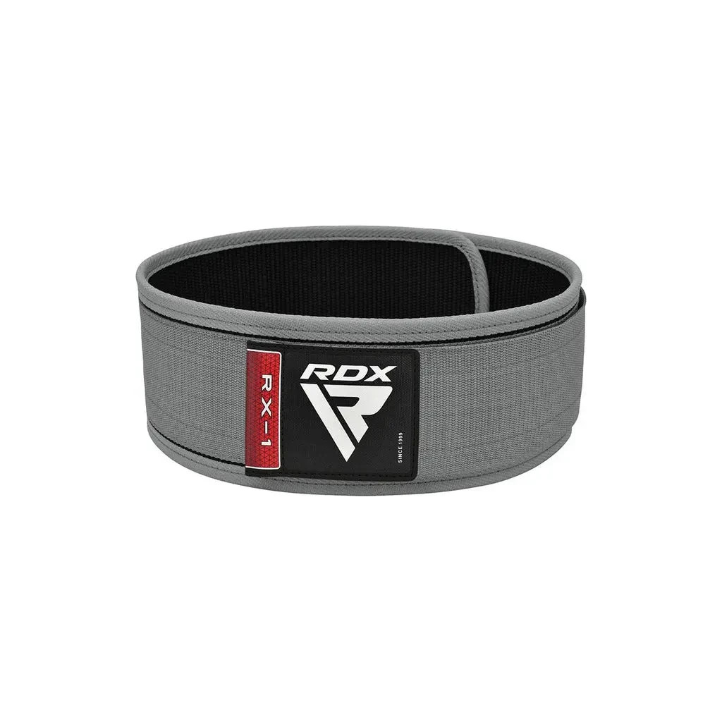 Атлетичний пояс RDX RX1 Weight Lifting Belt Grey S (WBS-RX1G-S) - зображення 1