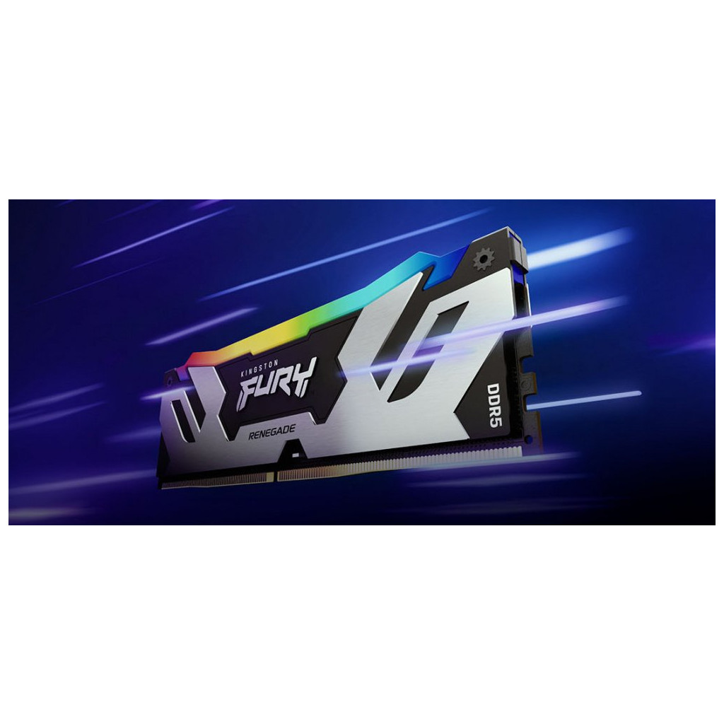 Модуль пам'яті для комп'ютера DDR5 16GB 6000 MHz Renegade RGB Kingston Fury (ex.HyperX) (KF560C32RSA-16) - зображення 10