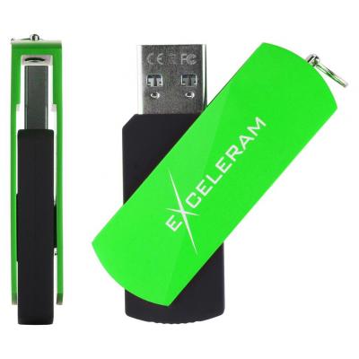 USB флеш накопичувач eXceleram 32GB P2 Series Green/Black USB 3.1 Gen 1 (EXP2U3GRB32) - зображення 4