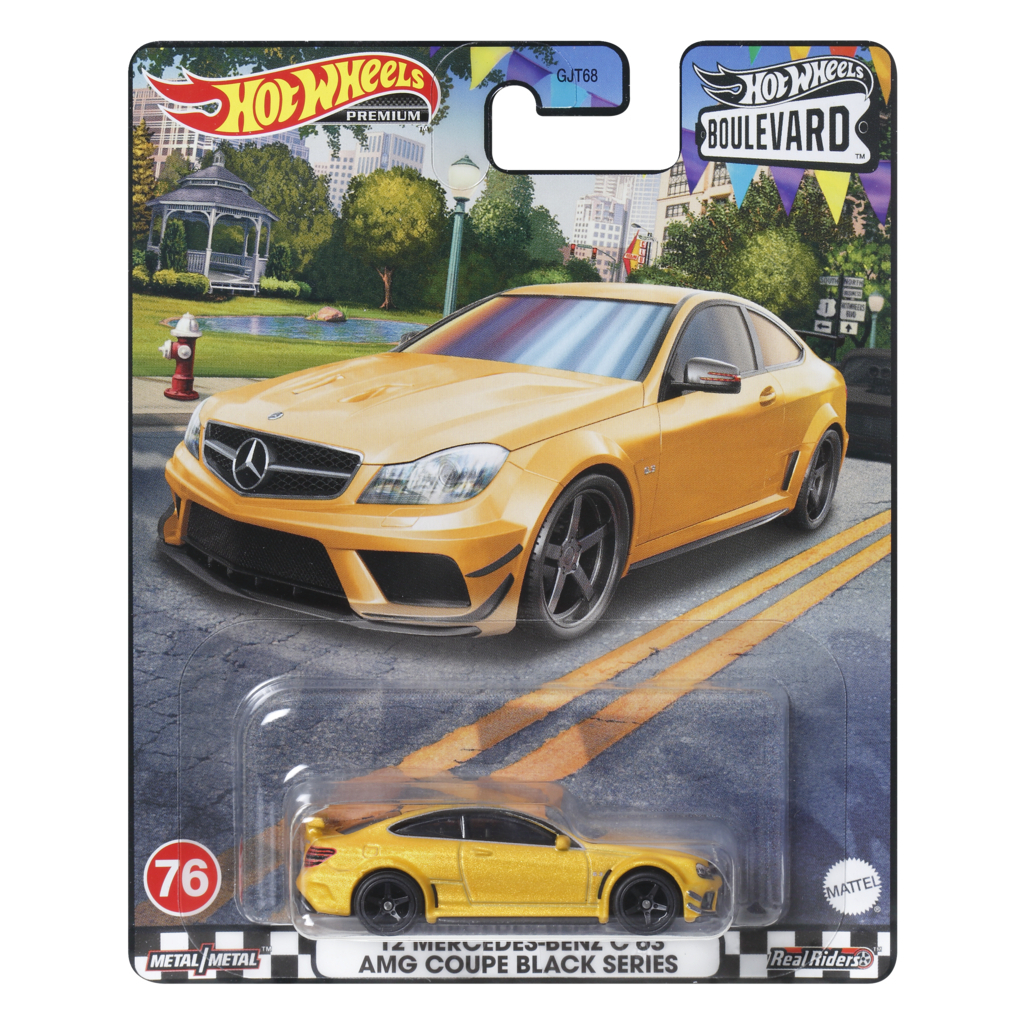 Машина Hot Wheels Колекційна модель 12 Mercedes-Benz C63 AMG Coupe Black Series серії Преміальні автівки (GJT68/HKF23) - зображення 5