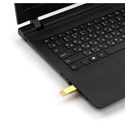 USB флеш накопичувач eXceleram 64GB U2 Series Gold USB 2.0 (EXP2U2U2G64) - зображення 5