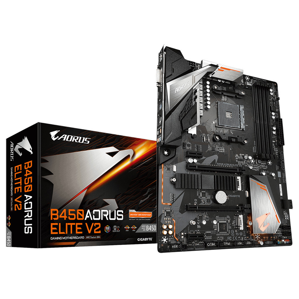 Материнська плата GIGABYTE B450 AORUS ELITE V2 - зображення 2