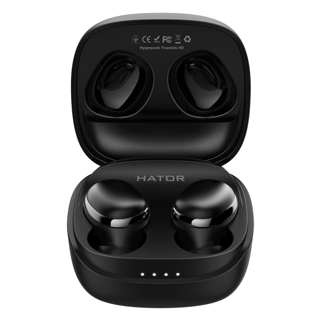 Навушники Hator Hyреrpunk Truedots SyncHUB Black (HTA411) - зображення 1