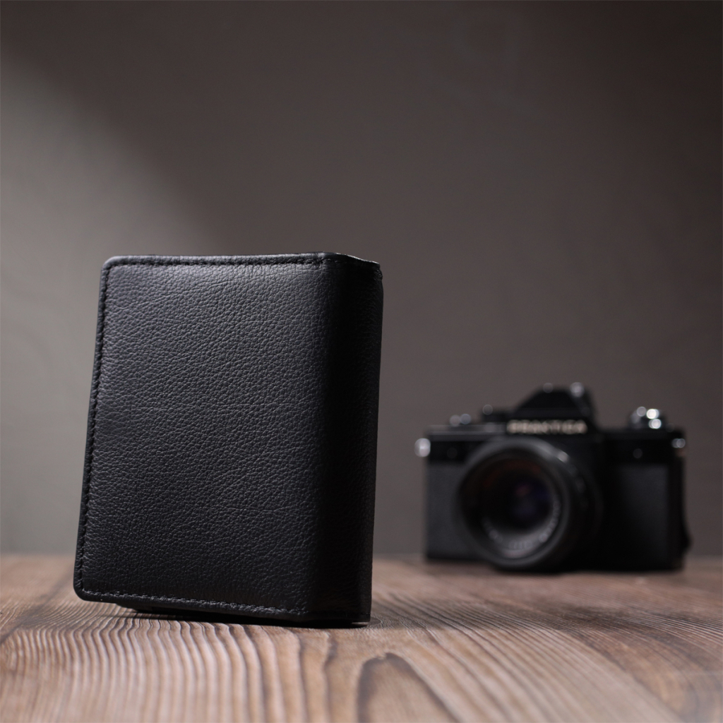 Гаманець ST Leather З монетницею та блоком для пропусків з натуральної шкіри Чорний (22713) - изображение 12