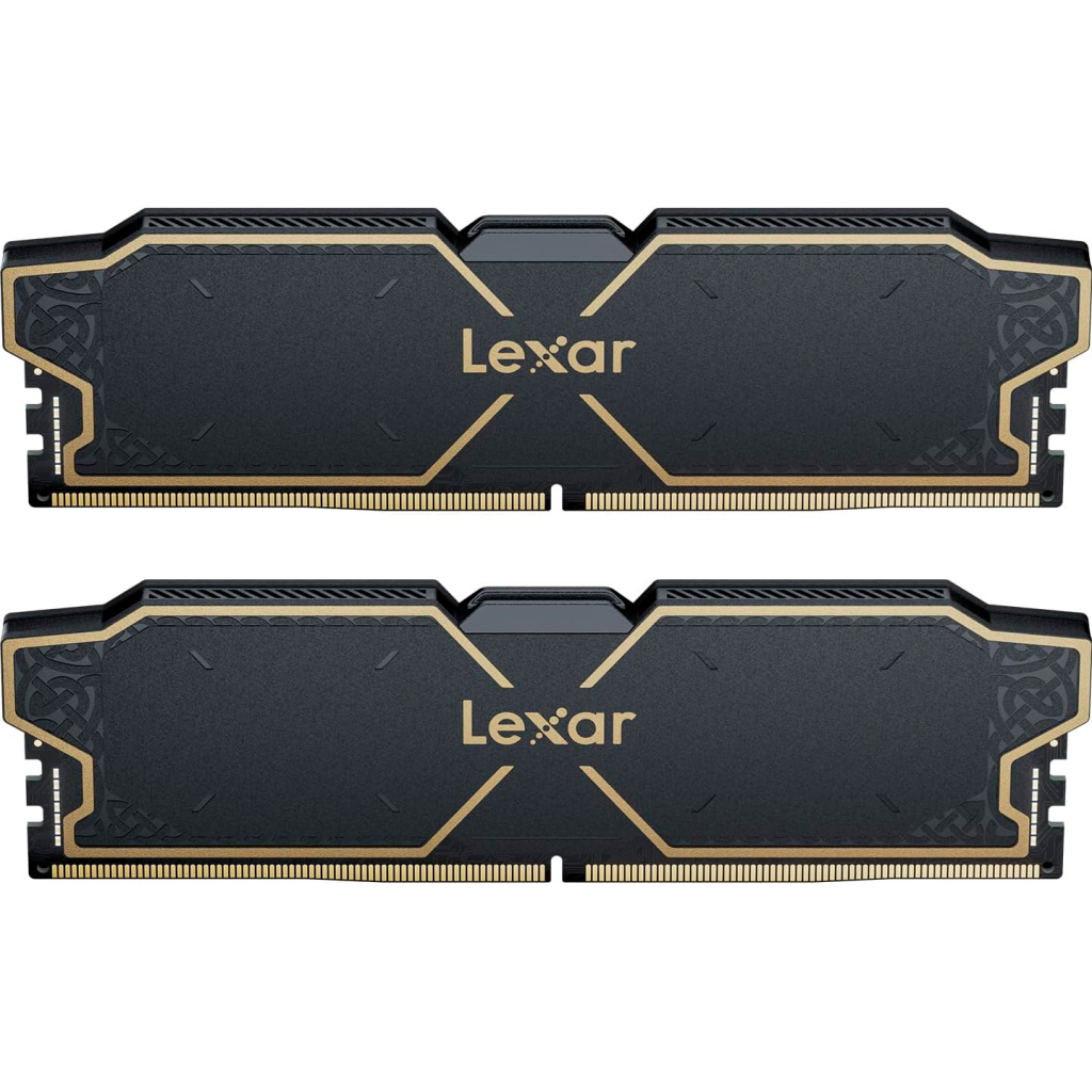 Модуль пам'яті для комп'ютера DDR5 32GB (2x16GB) 6000 MHz Thor Black Lexar (LD5U16G60C38LG-RGD) - зображення 1