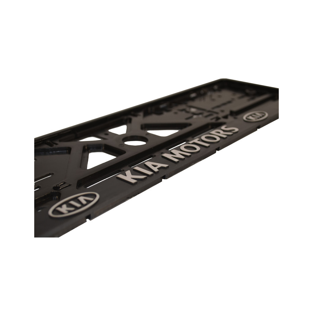 Рамка номерного знака CarLife пластик з об'ємними літерами KIA (2шт) (24-007) - изображение 2