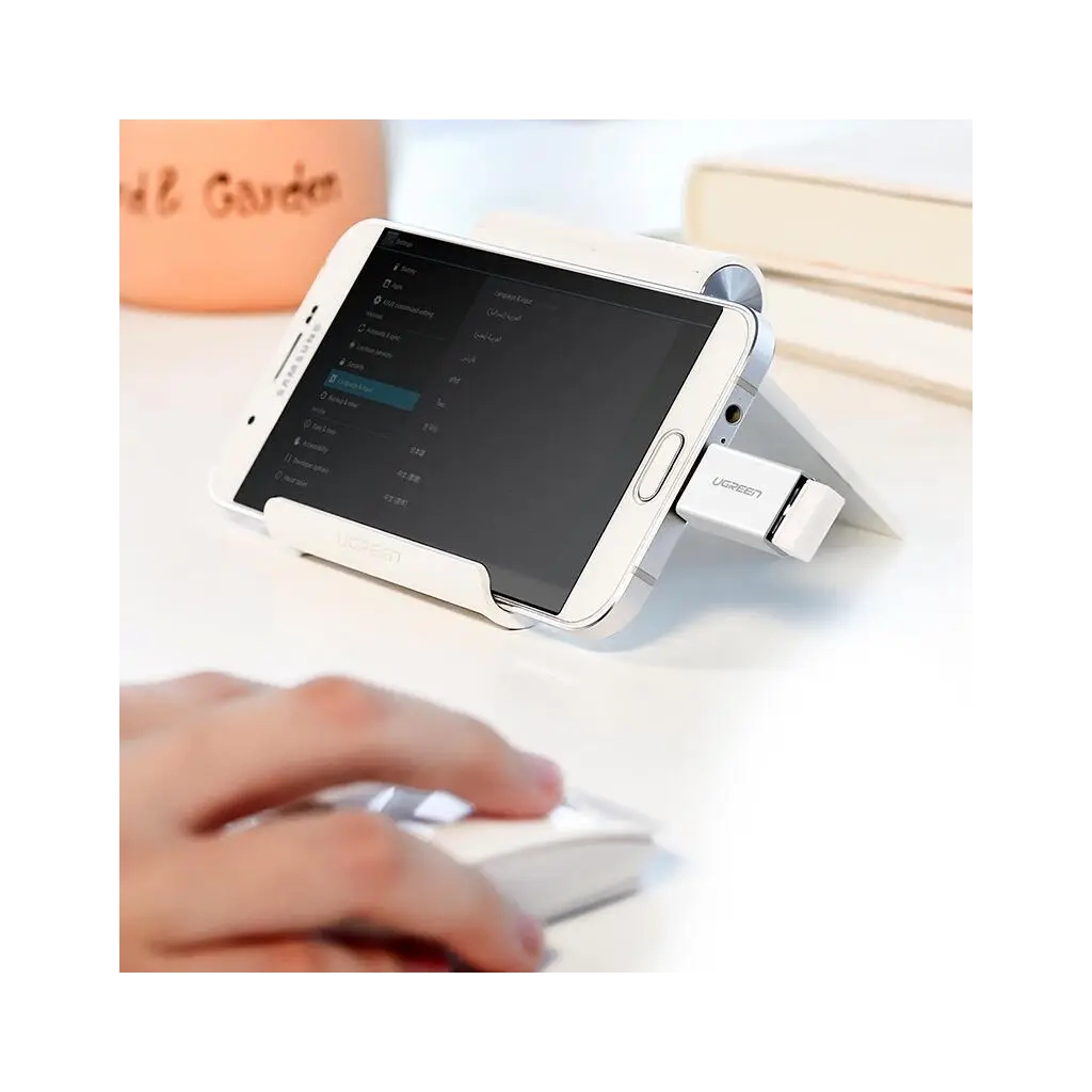 Перехідник OTG USB 2.0 AF to Micro 5P US195 white Ugreen (30529) - зображення 7