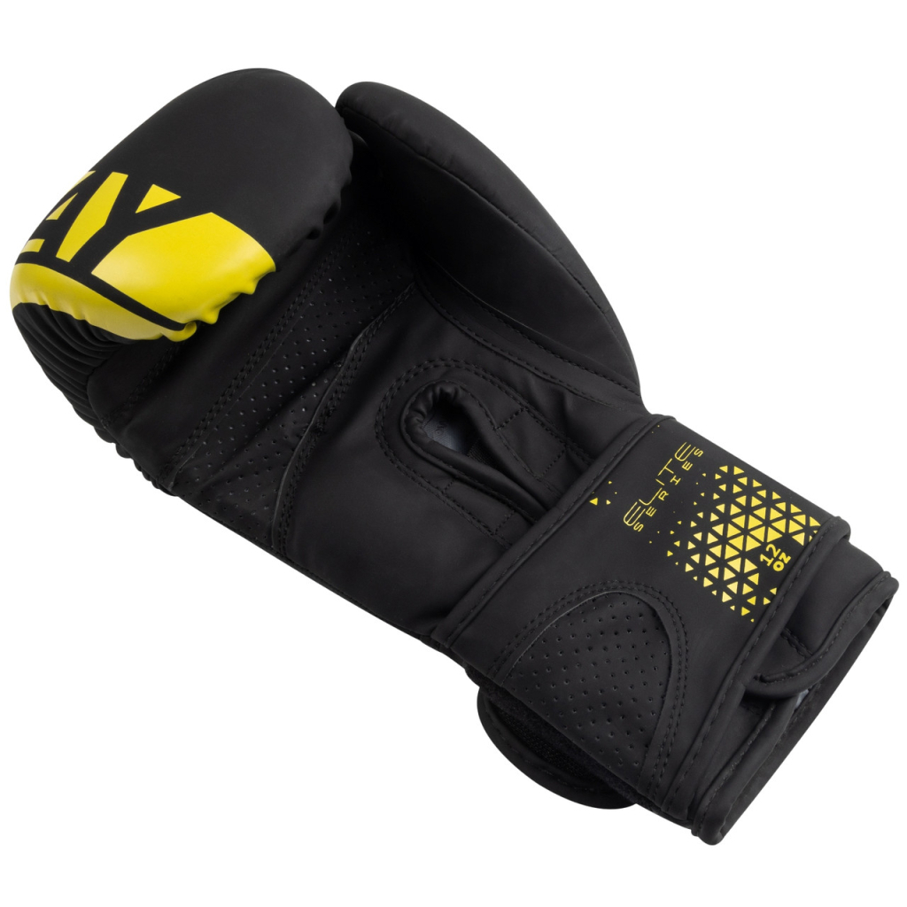 Боксерські рукавички PowerPlay 3086 Matt Challenger Чорно-Жовті 14 унцій (PP_3086_14oz_Bl/Yellow) - зображення 5
