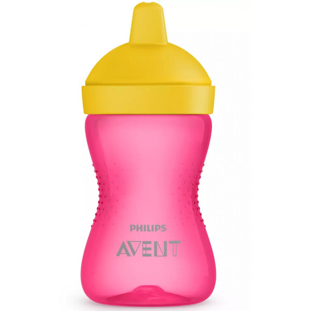 Поїльник-непроливайка Philips AVENT з твердим носиком Рожева 300 мл (SCF804/04) - изображение 1