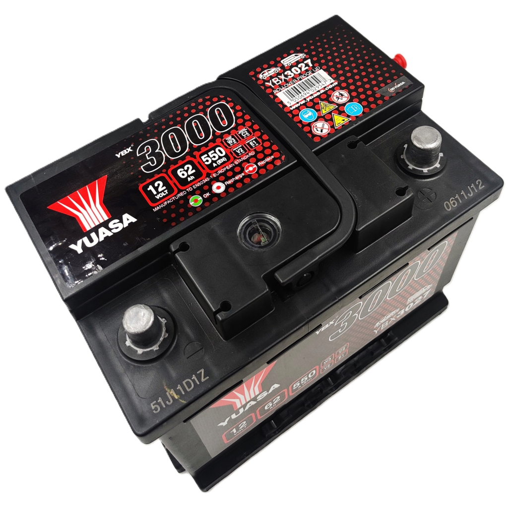 Акумулятор автомобільний Yuasa 12V 62Ah SMF Battery (YBX3027) - зображення 4