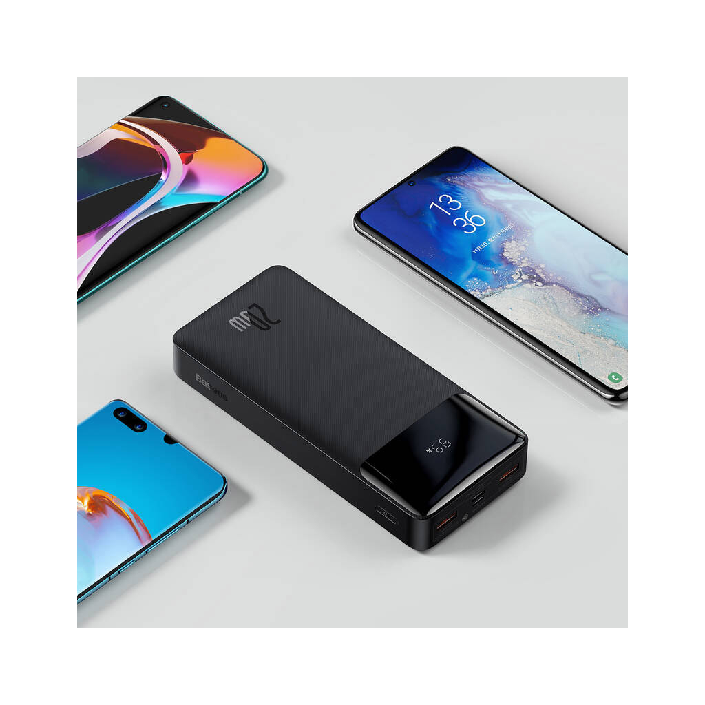 Батарея універсальна Baseus Bipow Digital Display 20000mAh 20W, Black (PPDML-M01) (PPBD050501) - зображення 9