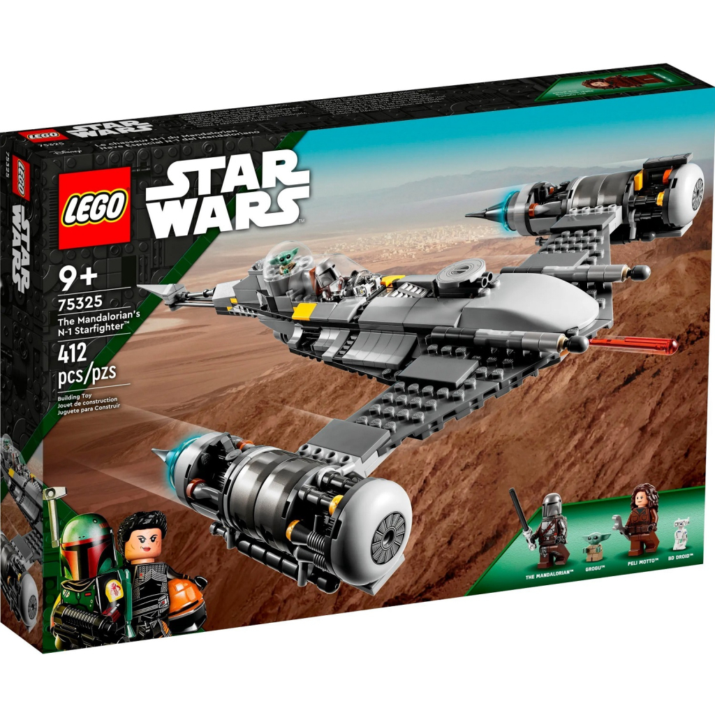 Конструктор LEGO Star Wars Мандалорський зоряний винищувач N-1, 412 деталей (75325) - зображення 1