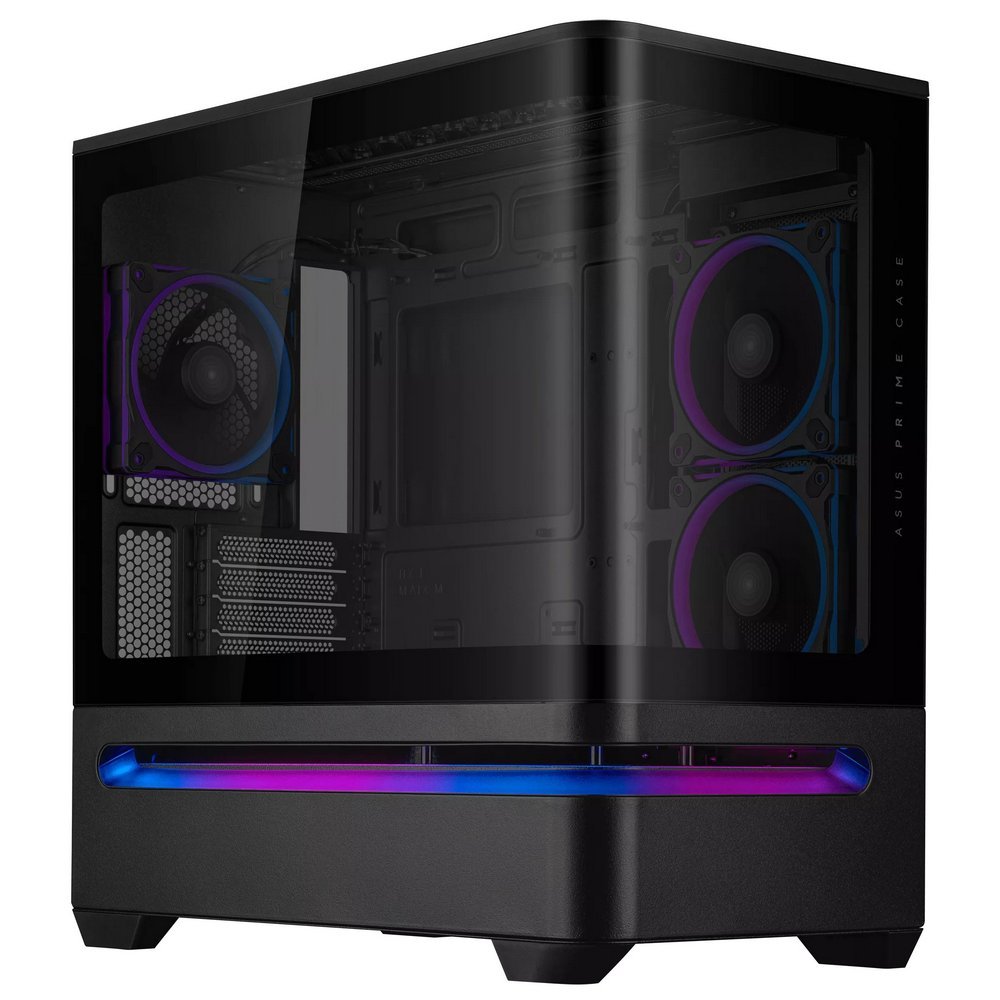 Корпус Asus Prime AP202 ARGB Tempered Glass Black без БЖ (90DC00P0-B19000) - изображение 2