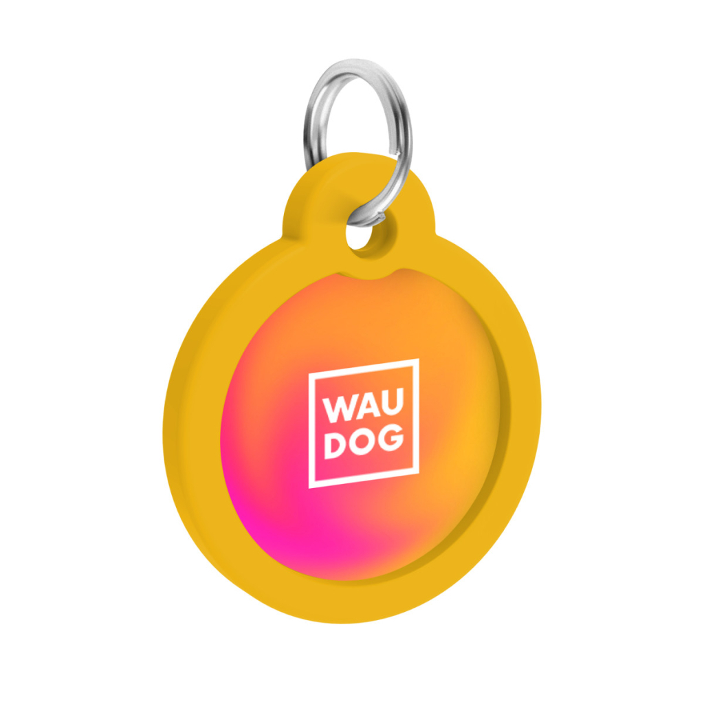 Адресник для тварин WAUDOG Smart ID з QR паспортом "Градієнт помаранчевий", коло 25 мм (225-4035) - зображення 4