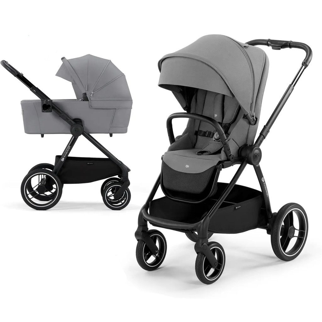 Коляска Kinderkraft 2 в 1 Nea Platinum Grey (KSNEA000GRY2000) (5902533919826) - изображение 1