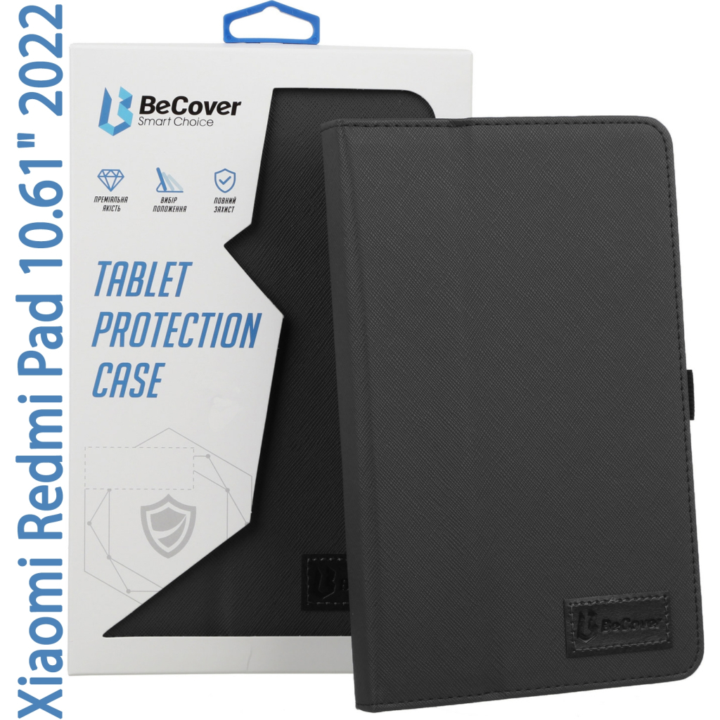 Чохол до планшета BeCover Slimbook Xiaomi Redmi Pad 10.61" 2022 Black (708341) - зображення 1
