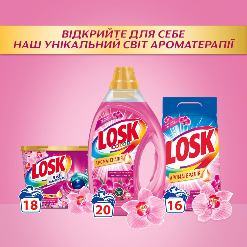 Пральний порошок Losk автомат аромат Малазійських квітів 6 кг (9000101412857) - зображення 6