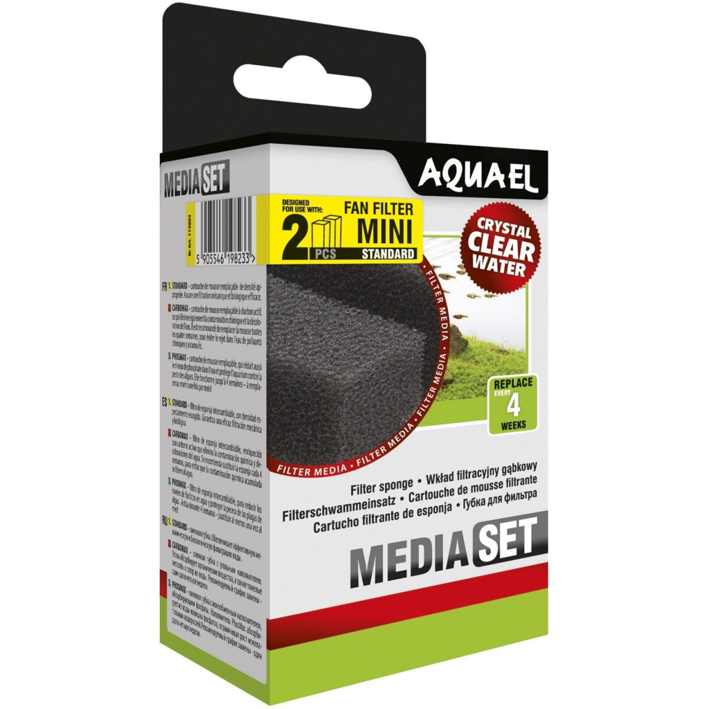Наповнювач для акваріумного фільтра AquaEl Media Set Standard Fan-mini Plus 2 шт (5905546198233) - изображение 1