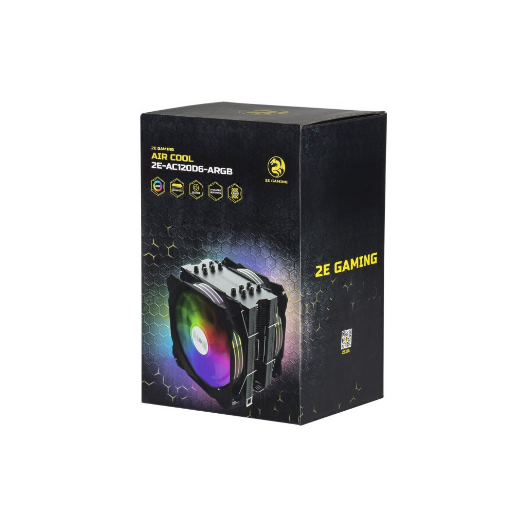 Кулер до процесора 2E GAMING AIR COOL (2E-AC120D6-ARGB) - изображение 12
