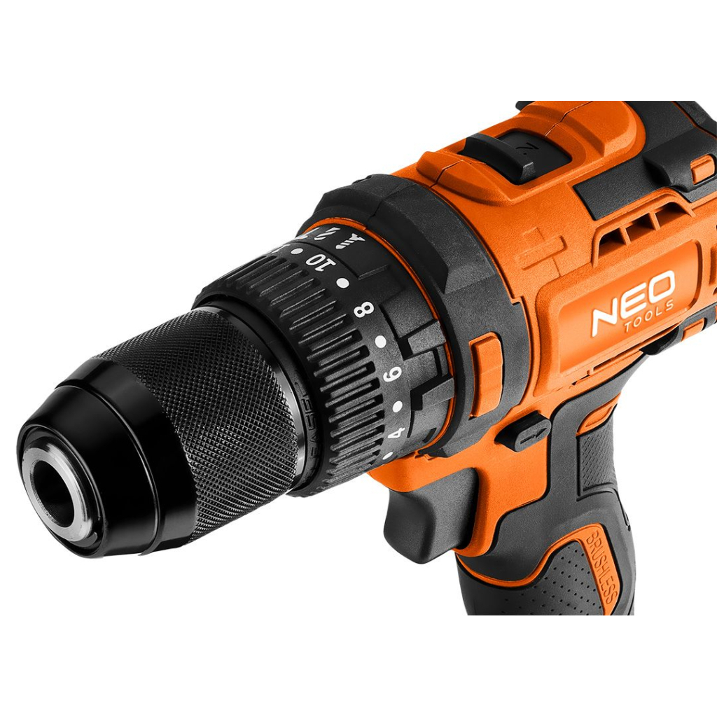Шуруповерт Neo Tools Energy+ 18V, безщітковий, 95Нм, 0-320/0-1700об/хв 1.2кг (без АКБ та ЗП) (04-619) - зображення 11